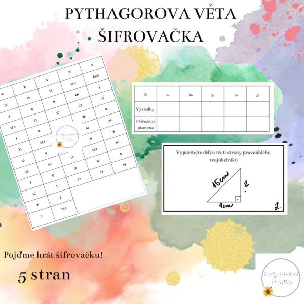 Pythagorova věta - šifrovačka 1