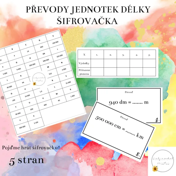 Převody jednotek délky - šifrovačka 1