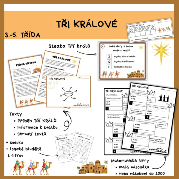 Tři králové - stezka, texty, logika 1