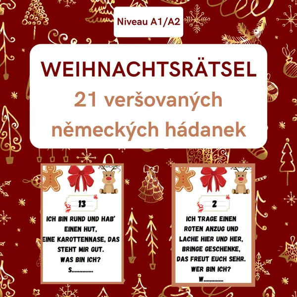 Weihnachten & Weihnachtsrätsel (veršované hádanky) 1