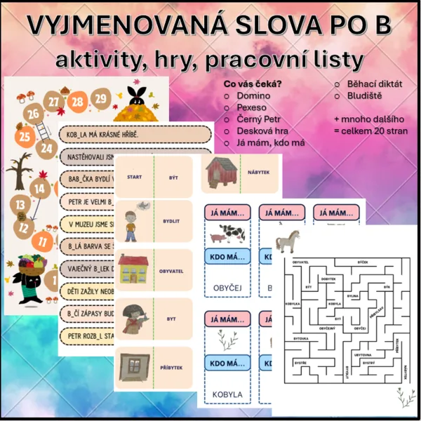 Vyjmenovaná slova po B 1