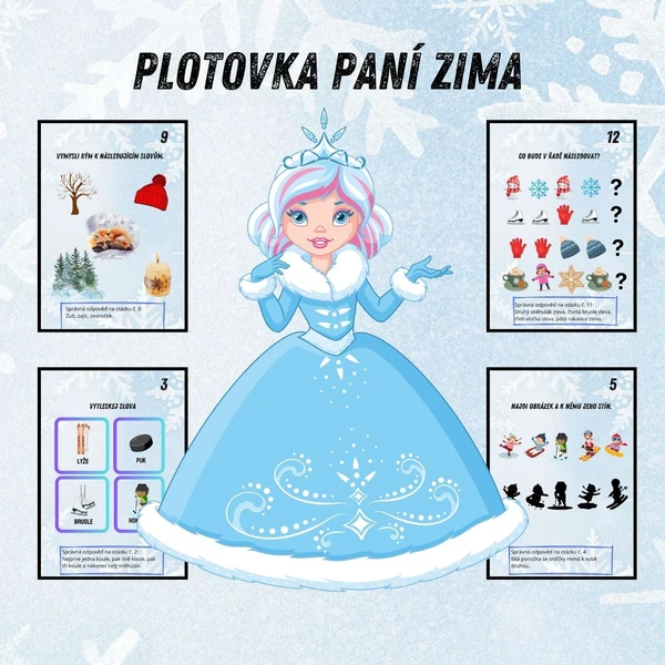 Plotovka Paní Zima pro MŠ 1