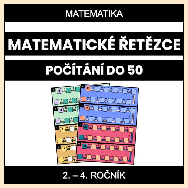 Matematické řetězce (do 50) 1