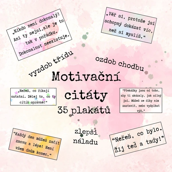 Motivační plakáty k výzdobě třídy i chodby 1