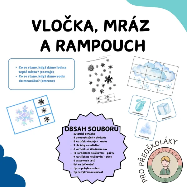 Vločka, mráz a rampouch  1