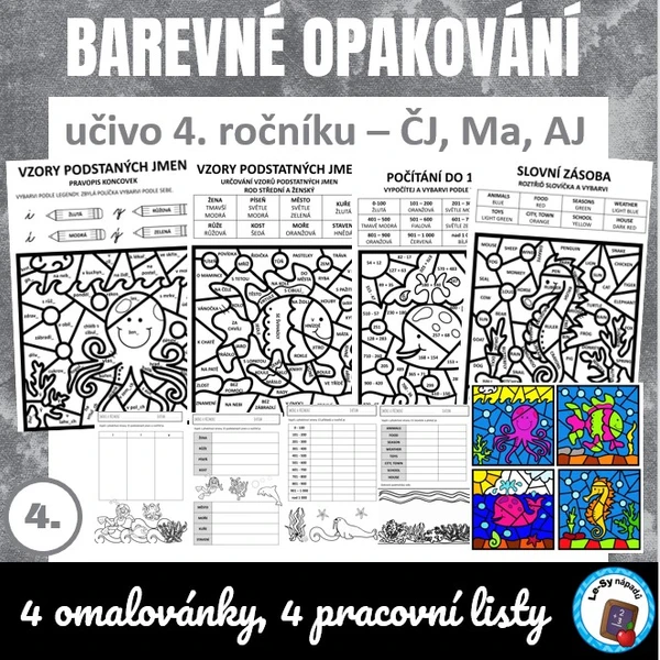 Barevné opakování pro čtvrťáky 1