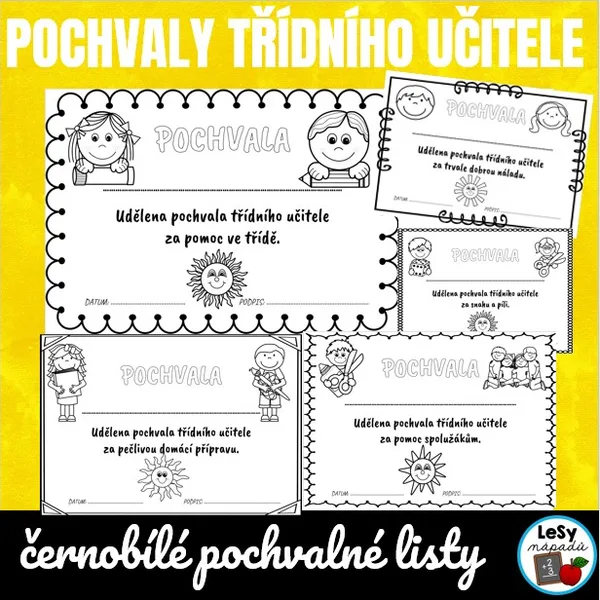 Pochvaly třídního učitele 1