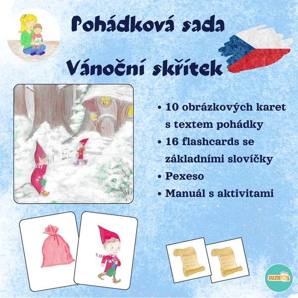 Pohádková sada Vánoční skřítek - děti 2-3 roky 1