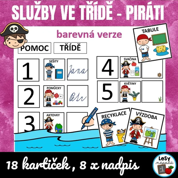 Služby ve třídě - piráti 1