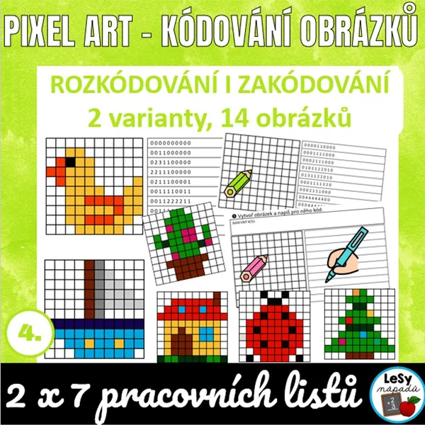 Pixel art - kódování obrázků 1