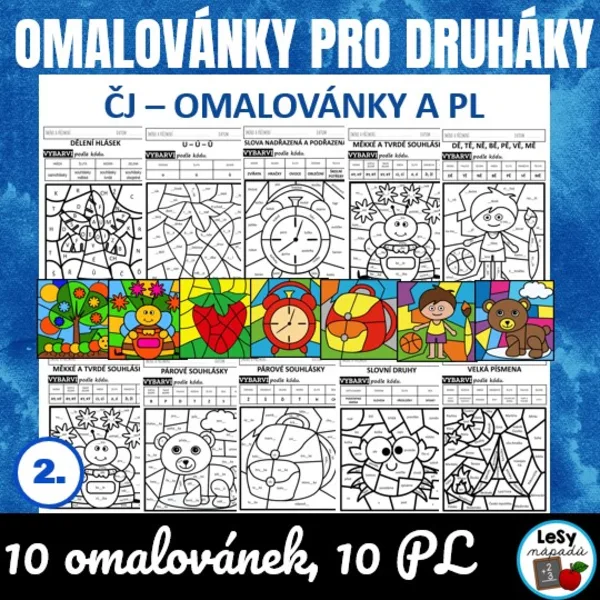 Omalovánky pro druháky na celý rok 1