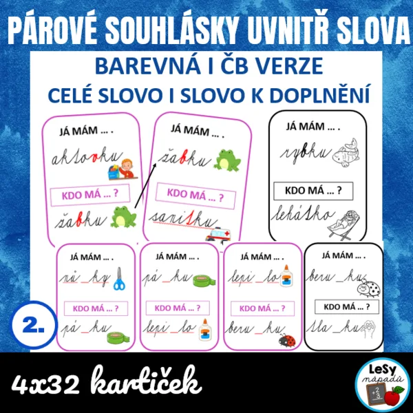 Párové souhlásky uvnitř slova - já mám, kdo má 1