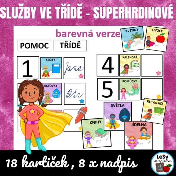 Superhrdinové - služby ve třídě 1