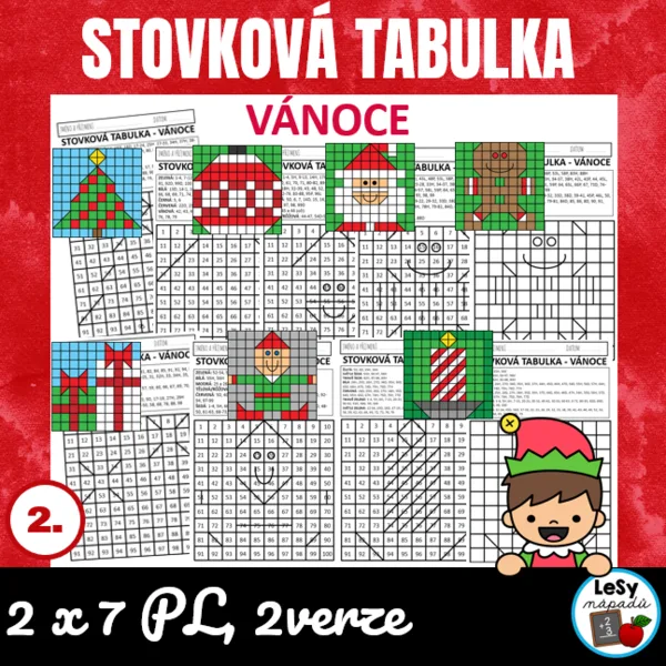 Stovková tabulka - Vánoce 1