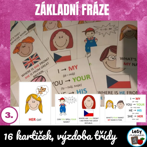 AJ: Základní fráze pro 3. ročník 1