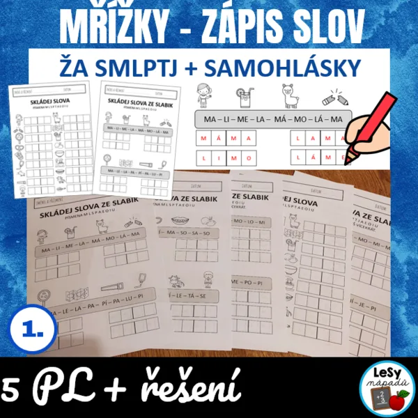 Živá abeceda, mřížky a zápis slov 1