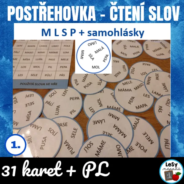Živá abeceda, MLSP - postřehovka na čtení slov 1