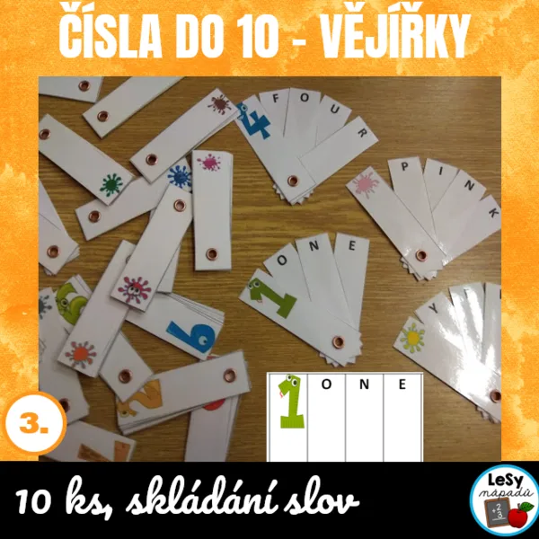 AJ: Čísla do 10 - vějířky 1
