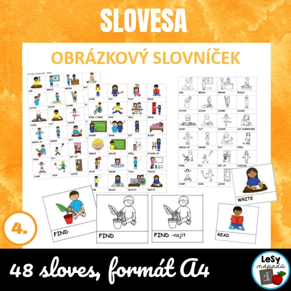 AJ: Obrázkový slovník - slovesa 1