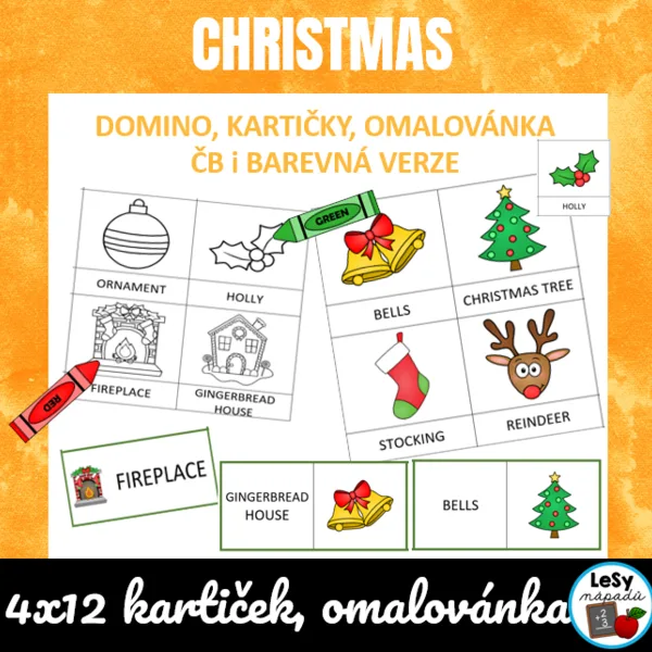 AJ: Vánoce - Christmas, slovní zásoba 1