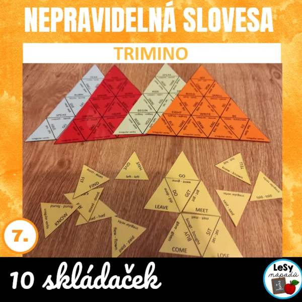 AJ: Nepravidelná slovesa - trimino 1