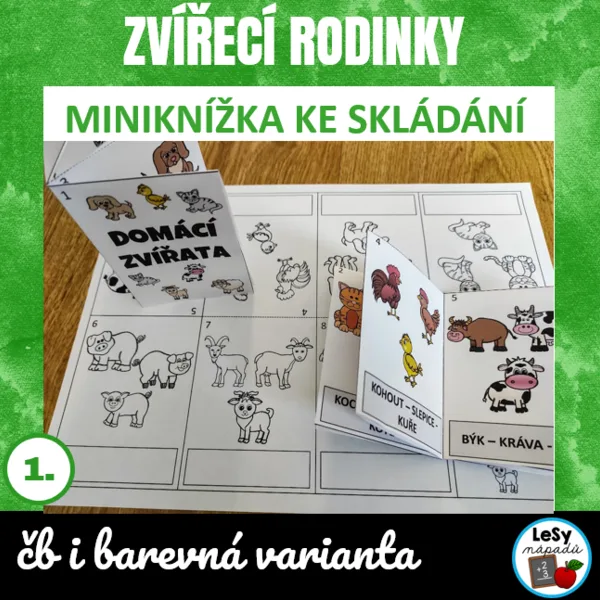 Zvířecí rodinky - miniknížka 1
