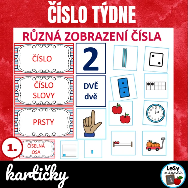 Číslo týdne - různá zobrazení čísel do 20 1