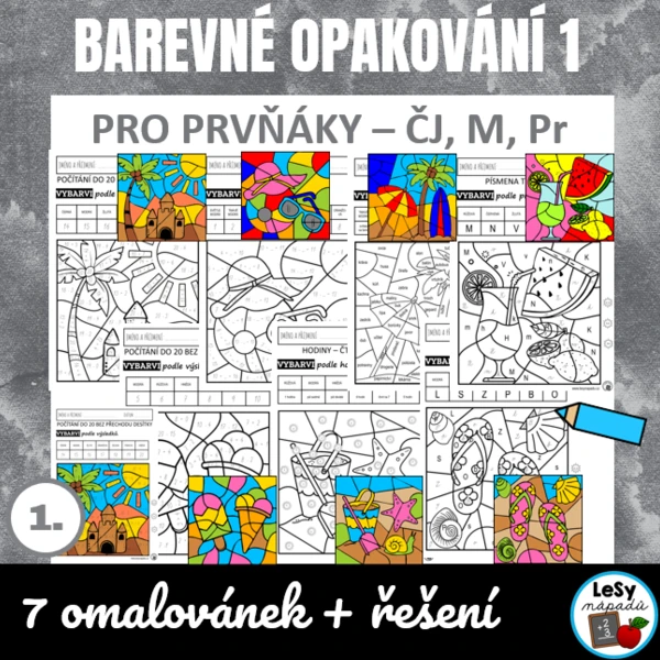Barevné opakování pro prvňáky 1