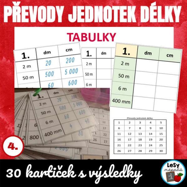Tabulky - převody jednotek délky 1