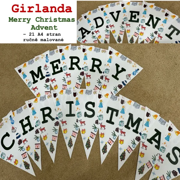Girlanda - Merry Christmas, Advent 1