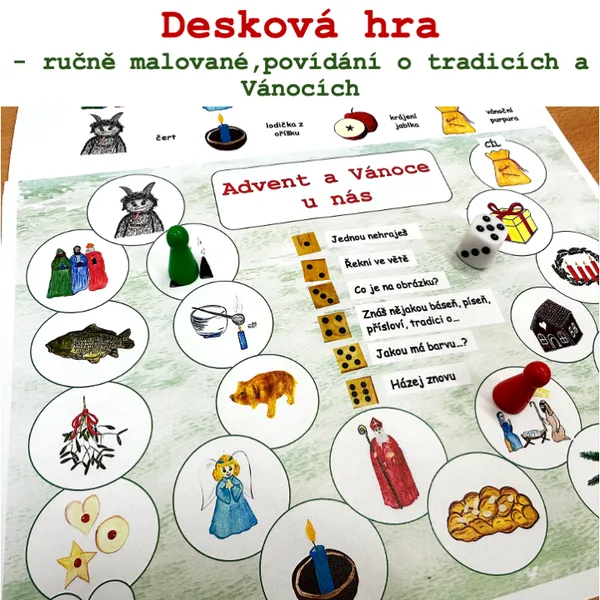 Desková hra - Advent a Vánoce u nás 1