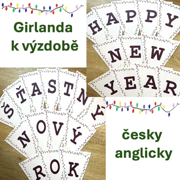 Girlanda - Šťastný nový rok, Happy New Year 1