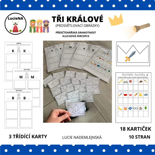 TŘI KRÁLOVÉ - PROSVĚTLOVACÍ OBRÁZKY 1