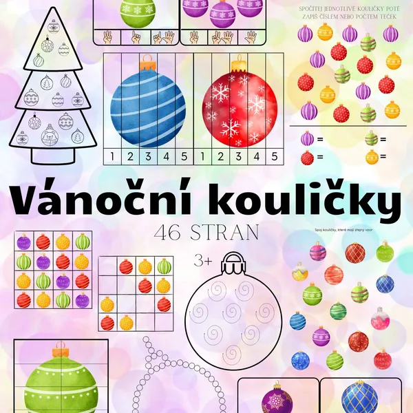 Vánoční kouličky - 46 stran materiálů 1