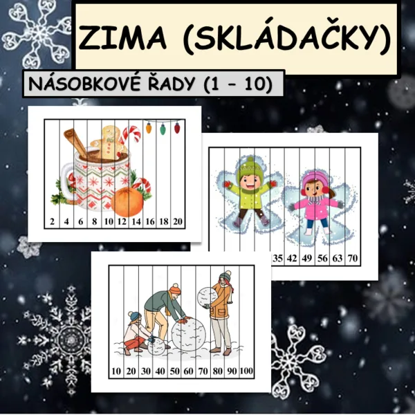 NÁSOBILKA - ZIMA (OBRÁZKY) 1