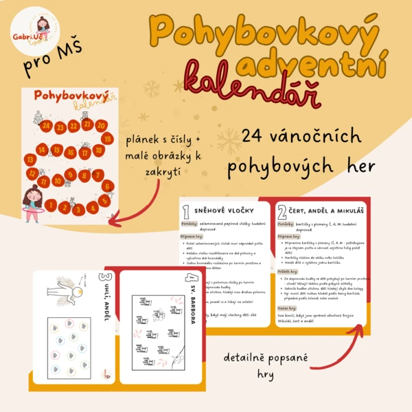 Pohybovkový ADVENTNÍ kalendář 1
