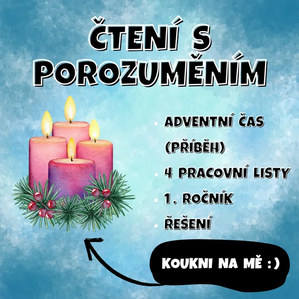 ČTENÍ s porozuměním - Adventní čas 1. ročník 1