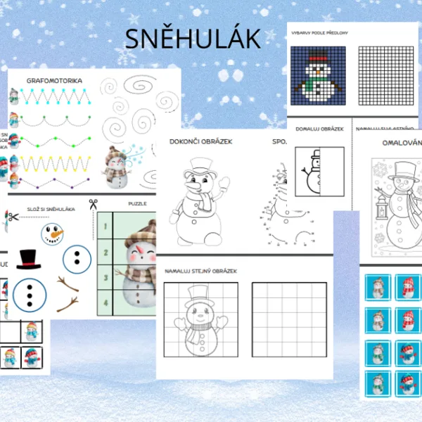 SNĚHULÁK - pracovní listy 1