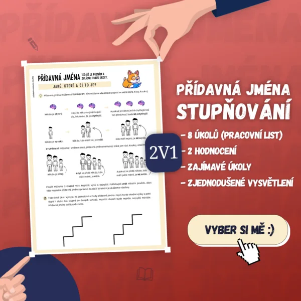 Přídavná jména - stupňování přídavných jmen 1