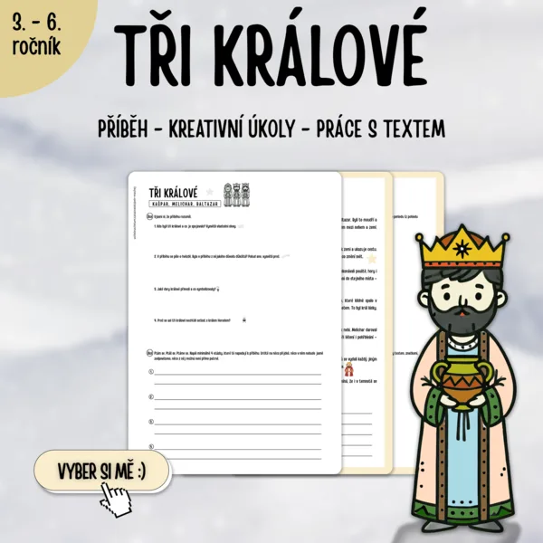 Tři králové: příběh, pracovní list, úkoly 1