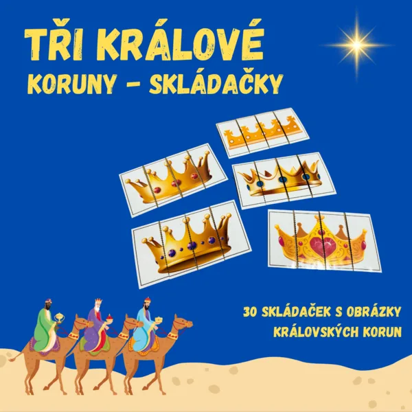 TŘI KRÁLOVÉ - koruny (skládačky) 1