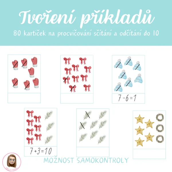 Zimní tvoření příkladů 1