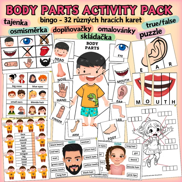 BODY PARTS ACTIVITY PACK 1