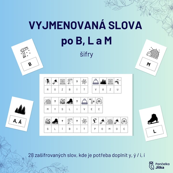 ŠIFRY - vyjmenovaná slova po B, L a M 1