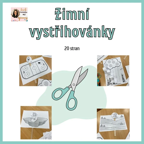 Zimní vystřihovánky 1