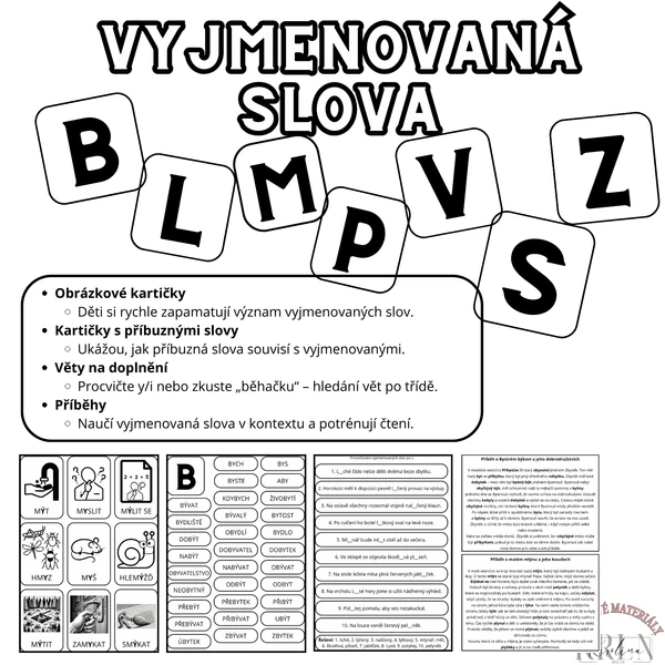 VYJMENOVANÁ SLOVA 1
