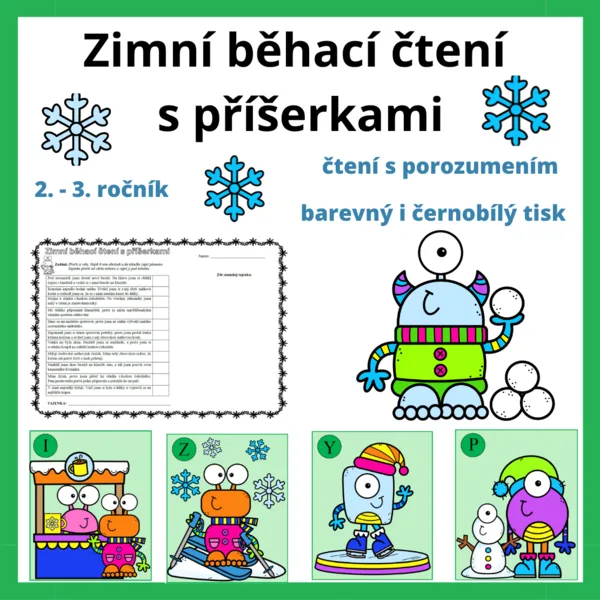 Zimní běhací čtení s příšerkami 1