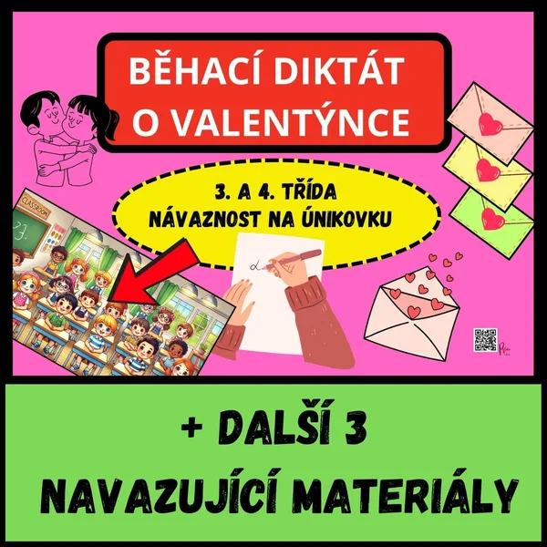 PŘEPIS VĚT - VALENTÝNKY BĚHACÍ DIKTÁT - NÁVAZNOST NA VALENTÝNSKOU ÚNIKOVKU 1