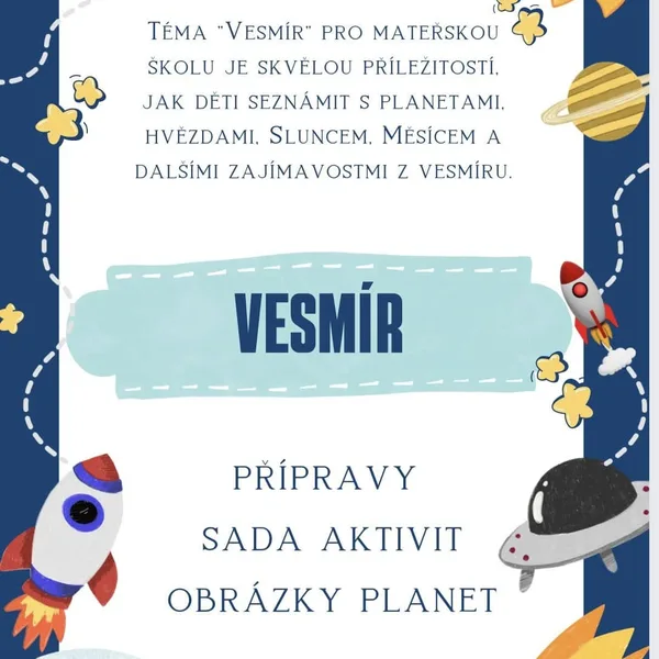 VESMÍR - přípravy a sada aktivit 1