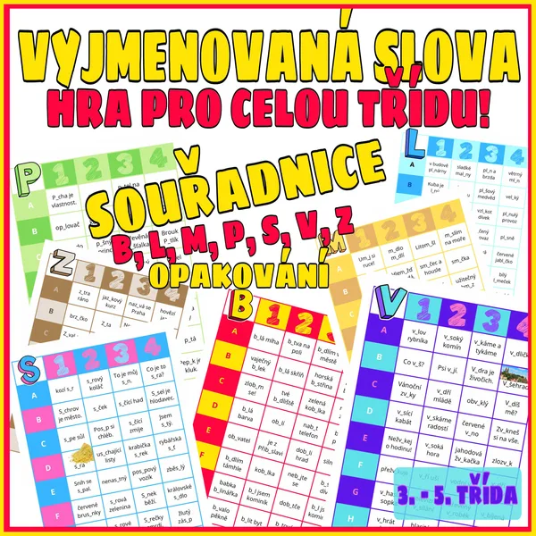 Vyjmenovaná slova - opakování hrou 1